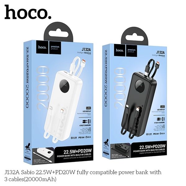 Pin Dự Phòng 20000mAh - Hoco J132A - Sạc Nhanh 22.5W