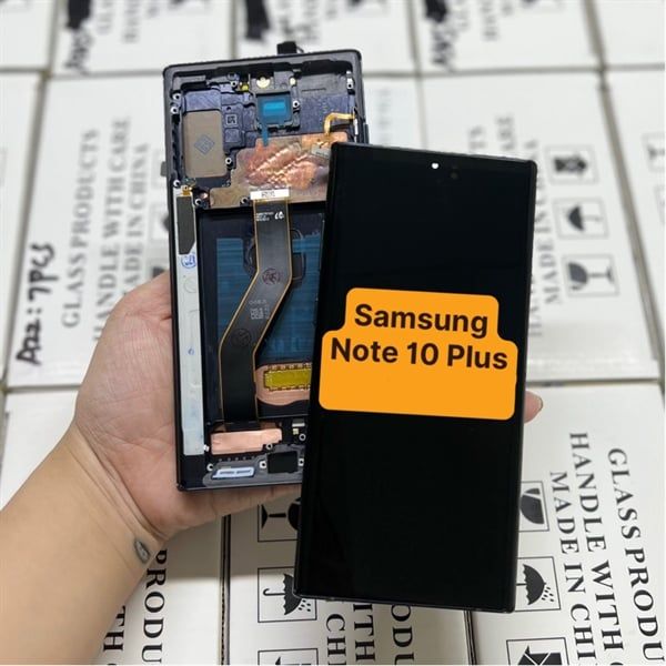 Màn Hình Samsung Note 10+ / N975F / N976 / Note 10Plus / Note 10 Plus 2Ic/ Oled Khung Xanh