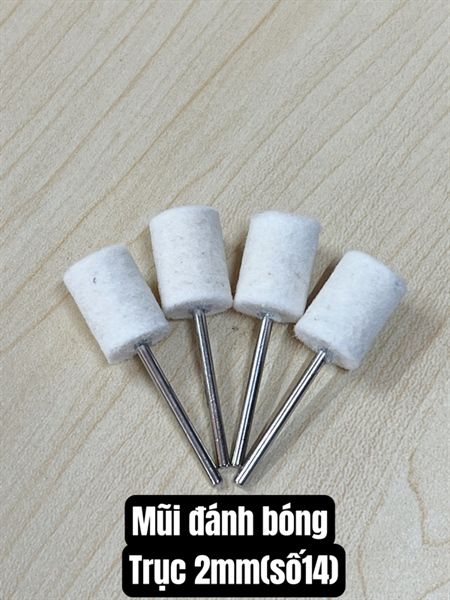 Đầu Đánh Bóng / Mũi Đánh Bóng/ Đầu Quấn Keo Số 14 (2mm- 14) (sl5/mã=12k)