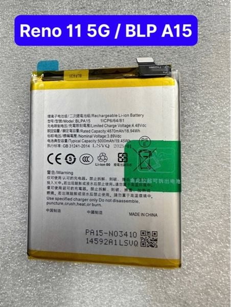 Pin Oppo BLPA15 / Reno 11 5G - Zin