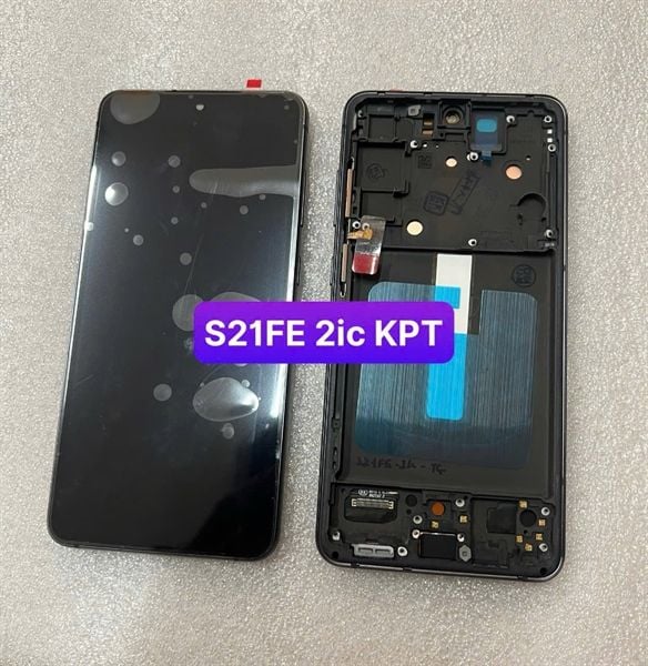 Màn Hình Samsung S21 FE - 2ic/ OLED- Khung - Phôi To - ĐEN