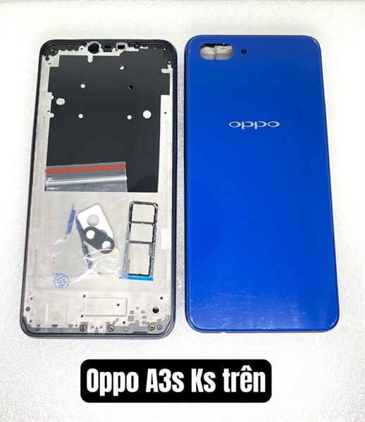 Vỏ Bộ Oppo A3S 16GB Xanh ( Khay Sim Trên)