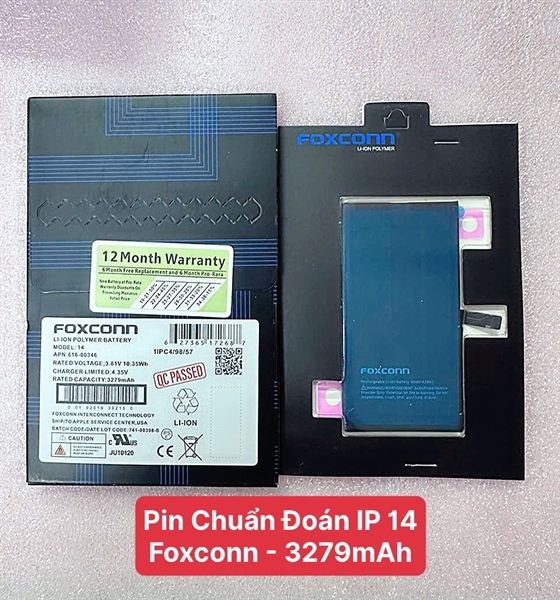 Pin Iphone - Chạy Chuẩn Đoán - 14 - Foxconn - 3279mAh