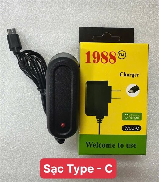Sạc Liền Dây 1988 -TyPe C hộp vàng/ Hộp trắng (sl50-1)