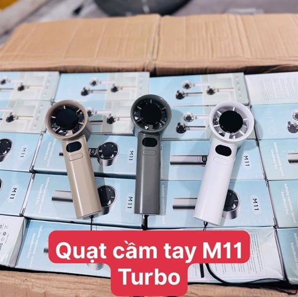 Quạt Tích Điện Cầm Tay M11 Turbo - pin 3000mAh