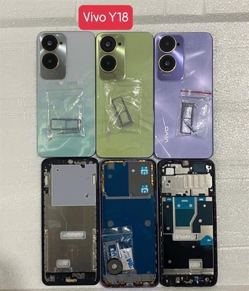 Vỏ Bộ Vivo Y18 Xanh Trắng Zin