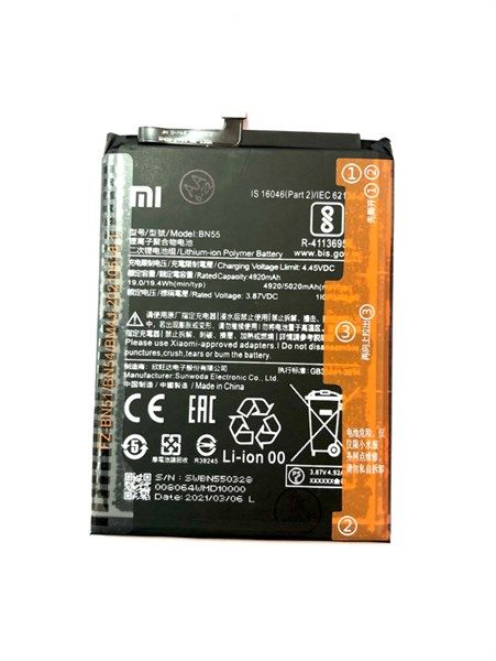 Pin Xiaomi BN55 / Redmi Note 9S – Phước Lộc Mobile - Mua Bán - Sữa chữa  Điện Thoại - Linh Kiện Điện Thoại Giá Rẻ
