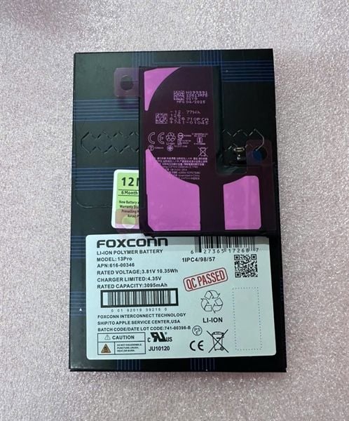 Pin Iphone - Chạy Chuẩn Đoán - 13 Pro - Foxconn - 3095mAh