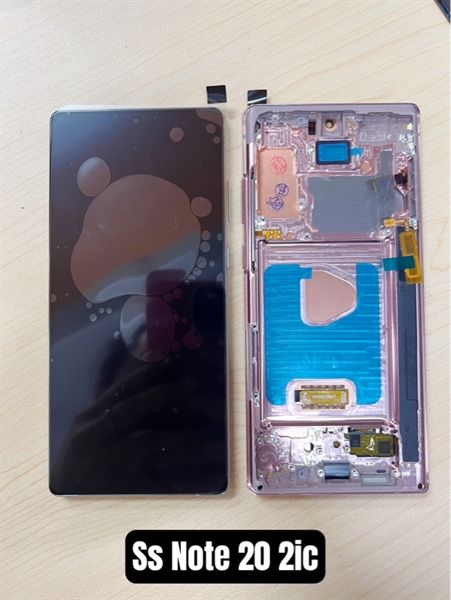 Màn Hình Samsung Note 20 - 2ic/ OLED - Khung- Phôi To - HỒNG (N980/ N981)