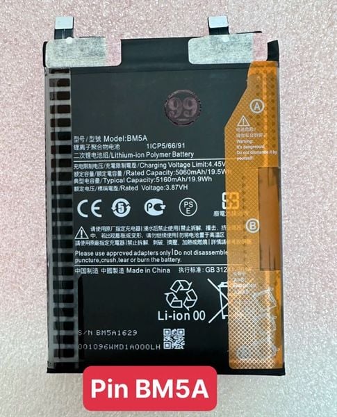 Pin Xiaomi BM5A - Redmi Note 11 Pro - 5G / 5160mAh ( Bản China )