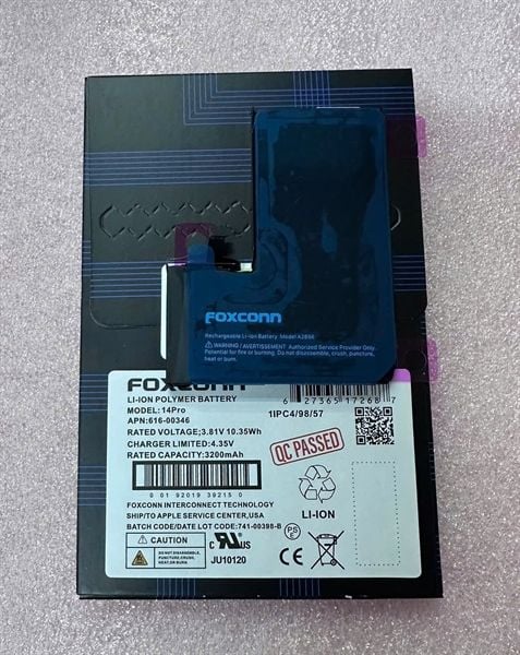 Pin Iphone - Chạy Chuẩn Đoán - 14 Pro - Foxconn - 3200mAh