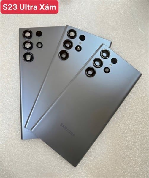 Lưng Samsung S23 Ultra Xám + Kc Zin