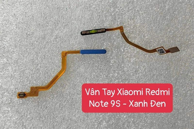 Vân Tay Xiaomi Redmi Note 9S - Xanh Đen
