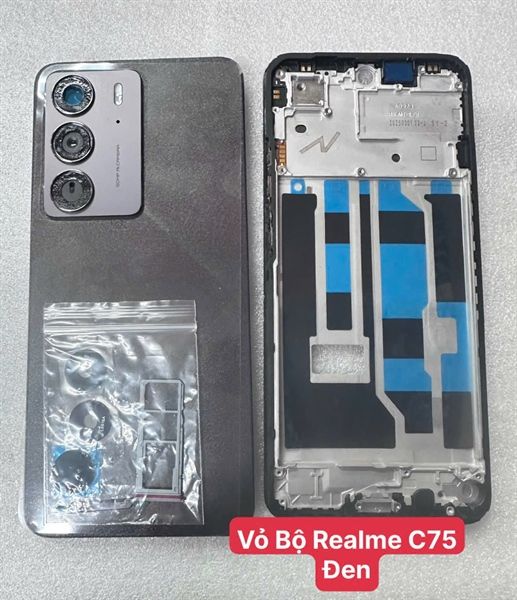 Vỏ Bộ Oppo Realme C75 - Đen