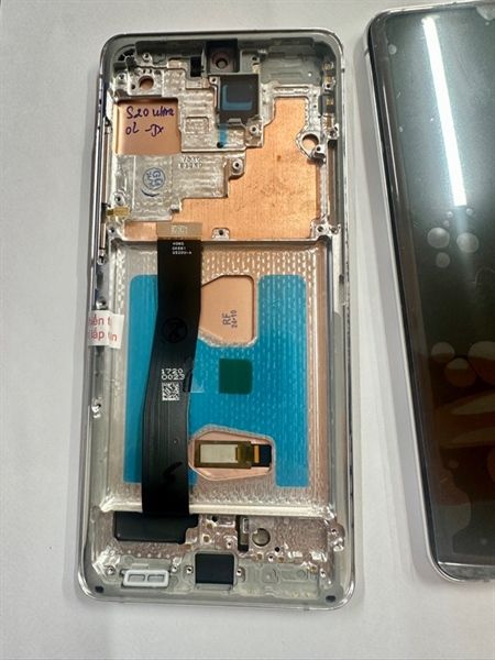 Màn Hình Samsung S20 Ultra / G988 - 2ic/ OLED- Khung - Phôi To (cong) - Trắng