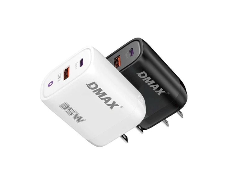 Cóc Sạc Nhanh Dmax X56 35W - 2 Cổng - Type C / USB