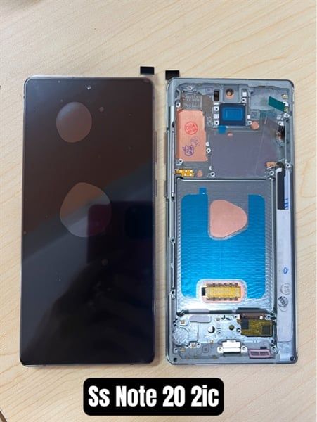 Màn Hình Samsung Note 20 - 2ic/ OLED - Khung- Phôi To - XANH (N980/ N981)