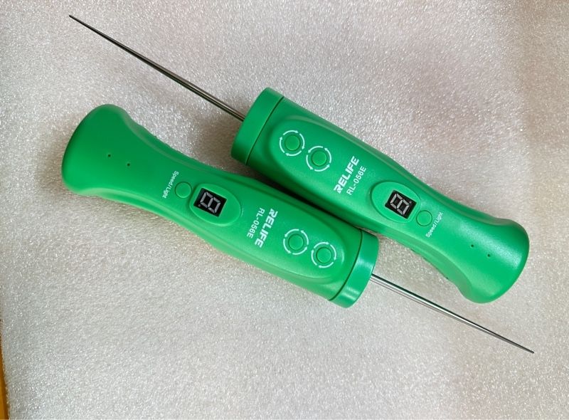 Máy Quấn Keo Liền Trục Relife RL - 056E (Máy quấn keo liền trục Relife RL-056E - Pin khoẻ bền, có 6 mức độ - Đảo 2 chiều, có đèn soi
