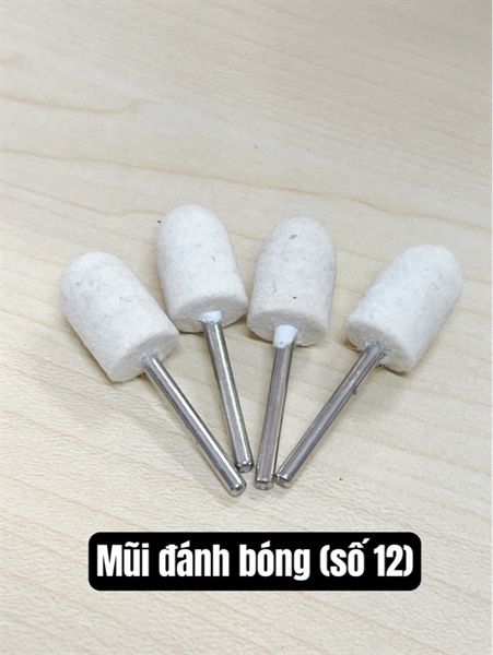 Đầu Đánh Bóng / Mũi Đánh Bóng/ Đầu Quấn Keo Số 12 (3mm-12) (sl5/mã=12k)