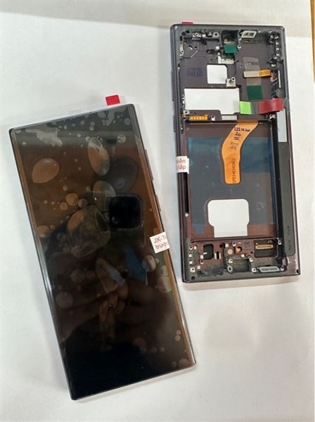 Màn Hình Samsung S22 Ultra - 2ic/ OLED- Khung - Phôi To (cong) - Đen