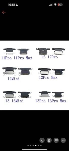 Chân Sạc Rời Iphone - 12 Pro Max (sl5-5/10-7/50-10)