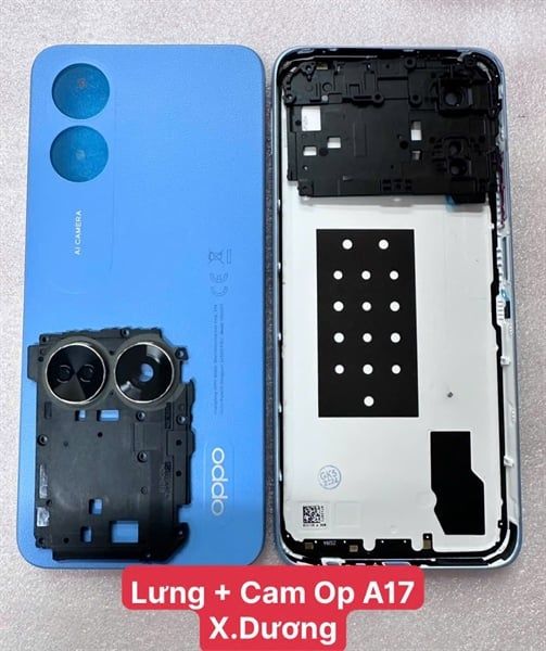 Lưng + Cam Oppo A17 - Xanh Dương ( Zin )