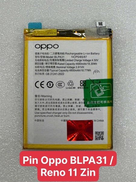 Pin Oppo BLPA31 / Reno 11 Zin