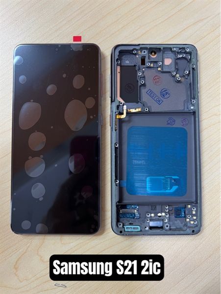Màn Hình Samsung S21 / G991 2ic / Oled Khung Phôi To - Đen