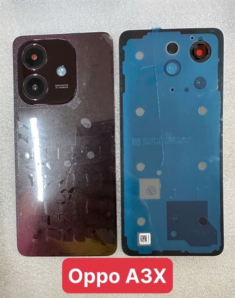 Lưng Oppo A3/ A3X 4G - Đỏ Tím + KC
