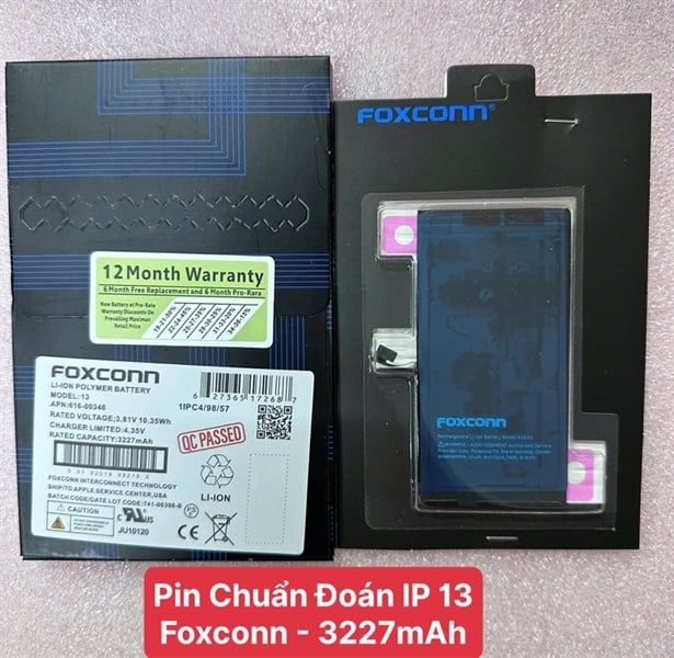 Pin Iphone - Chạy Chuẩn Đoán - 13 - Foxconn - 3227 mAh
