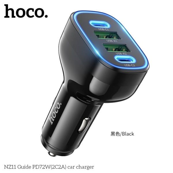 Cóc Sạc Xe Ô Tô - Hoco NZ11 - 72W ( SL5-2/10-4)
