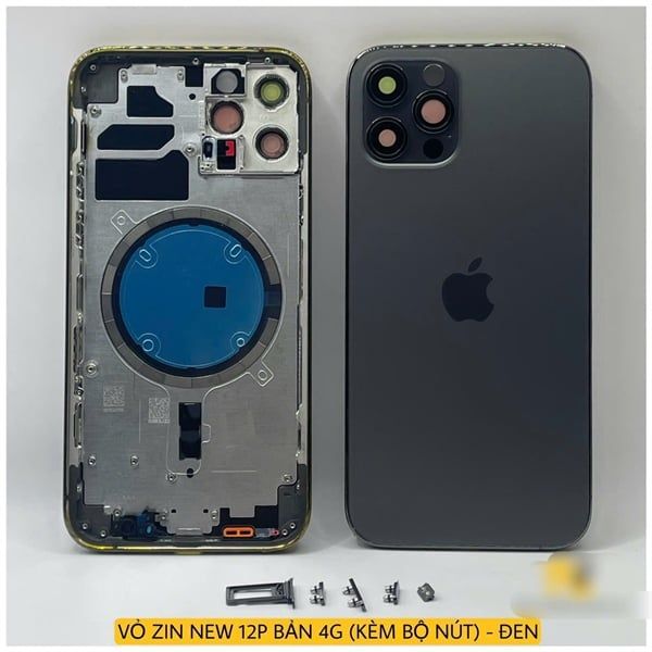 Vỏ Bộ Iphone 12 Pro Max 5G Zin - Đen