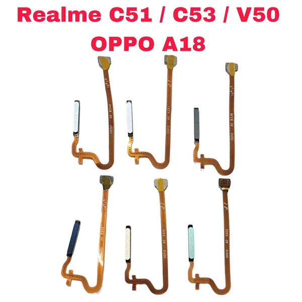 Vân Tay OPPO Realme C51 / A17 / A17k / A57 / A58 / A78 /A98 / A18 / A38/ A57s / A77 / A77s / Realme C55 / C53 / Note 50 - Xanh Dương