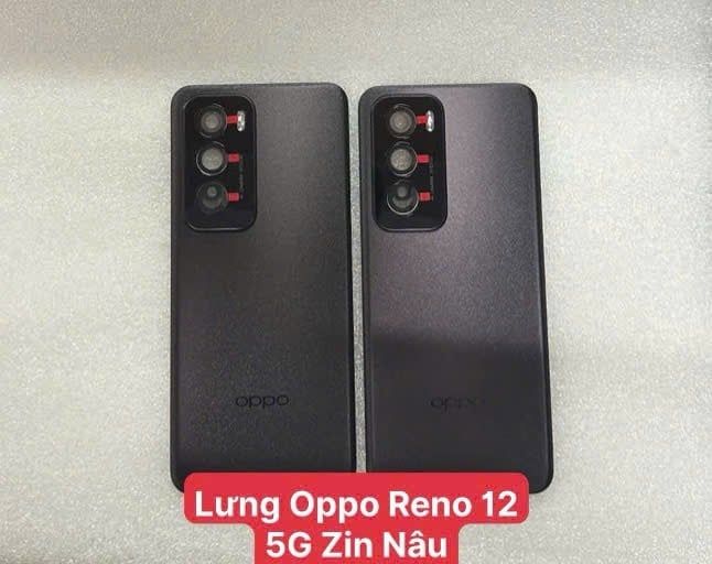 Lưng Oppo Reno 12 5G Zin Nâu ( có KC)