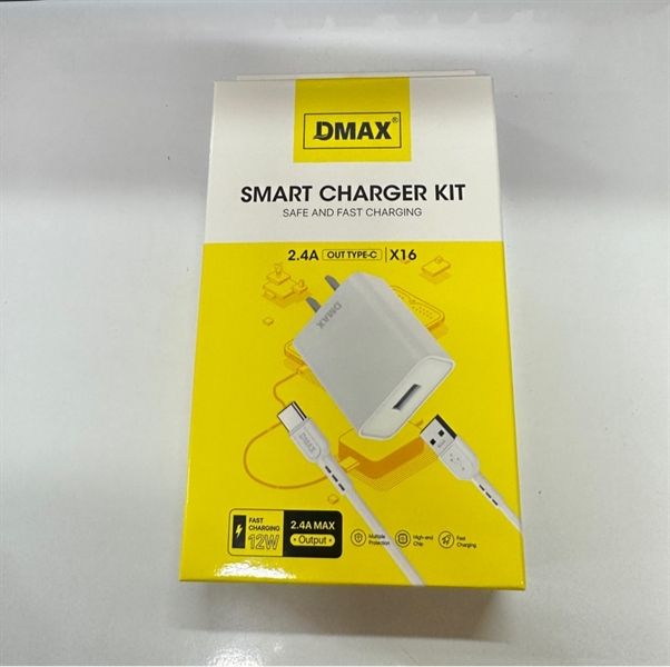 Bộ Sạc Dmax X16 12W -USB.C - Type C - 2.4A (sl10-1/20-2/50-5)