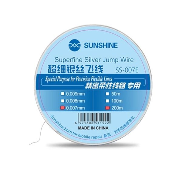 Dây Đồng Trắng/ Dây Bạc Câu Home- SUNSHINE SS-007E -0,007mm- 200m (câu màn hình)