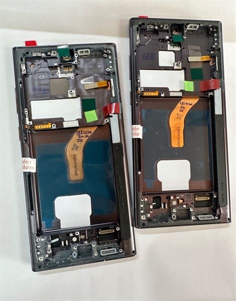 Màn Hình Samsung S22 Ultra - 2ic/ OLED- Khung - Phôi To (cong) - Đen