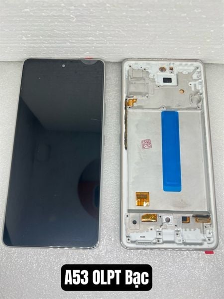 Màn Hình Samsung A53/ A536 2ic Khung Phôi To Bạc / Oled