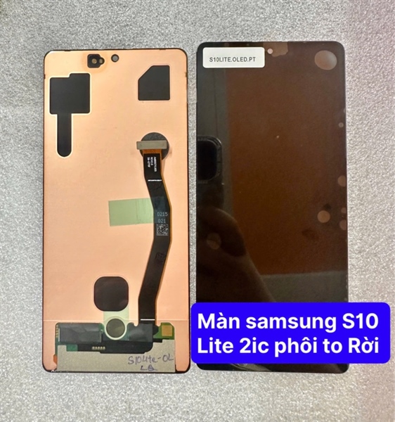 Màn Hình Samsung S10 Lite - 2ic/ OLED - Rời - Phôi To - Đen