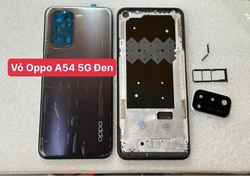 Vỏ Bộ Oppo A54 5G - Đen Tím