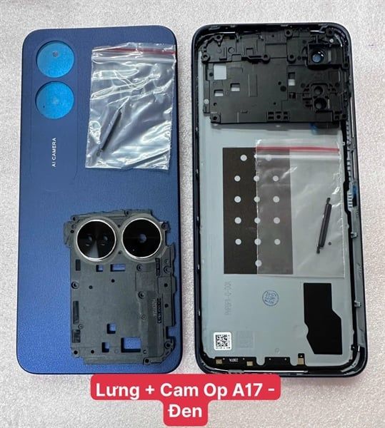 Lưng + Cam Oppo A17 - Đen ( Zin )