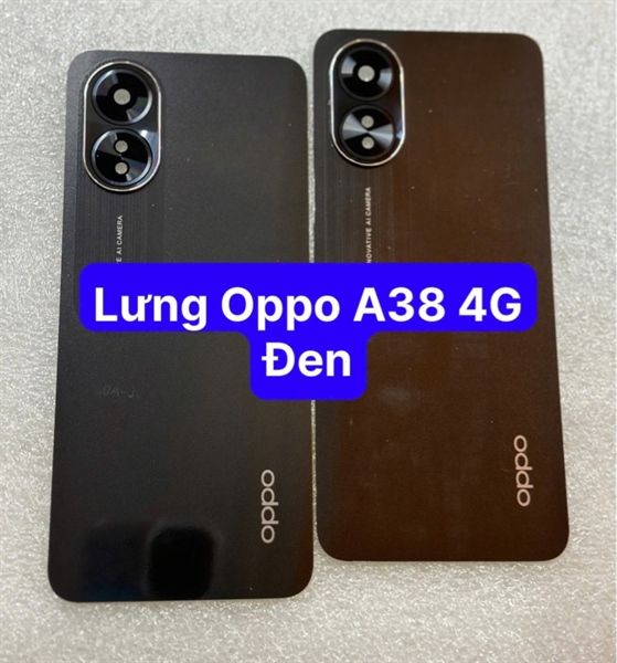 Lưng Oppo A18 / A38 4G Đen