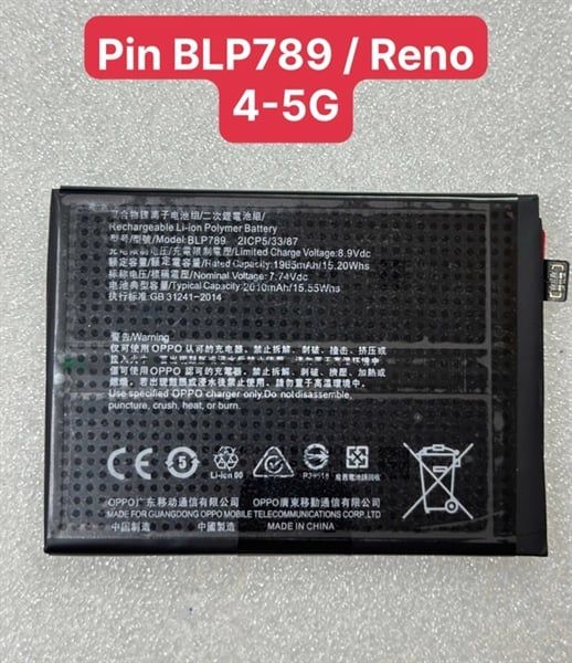 Pin Oppo 789 / BLP789/ Reno 4 - 5G Zin