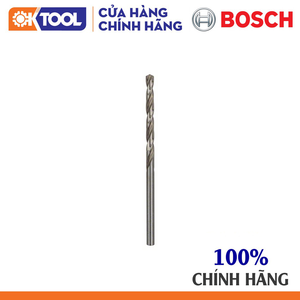 Mũi khoan sắt BOSCH HSS-G 4MM (10 mũi)