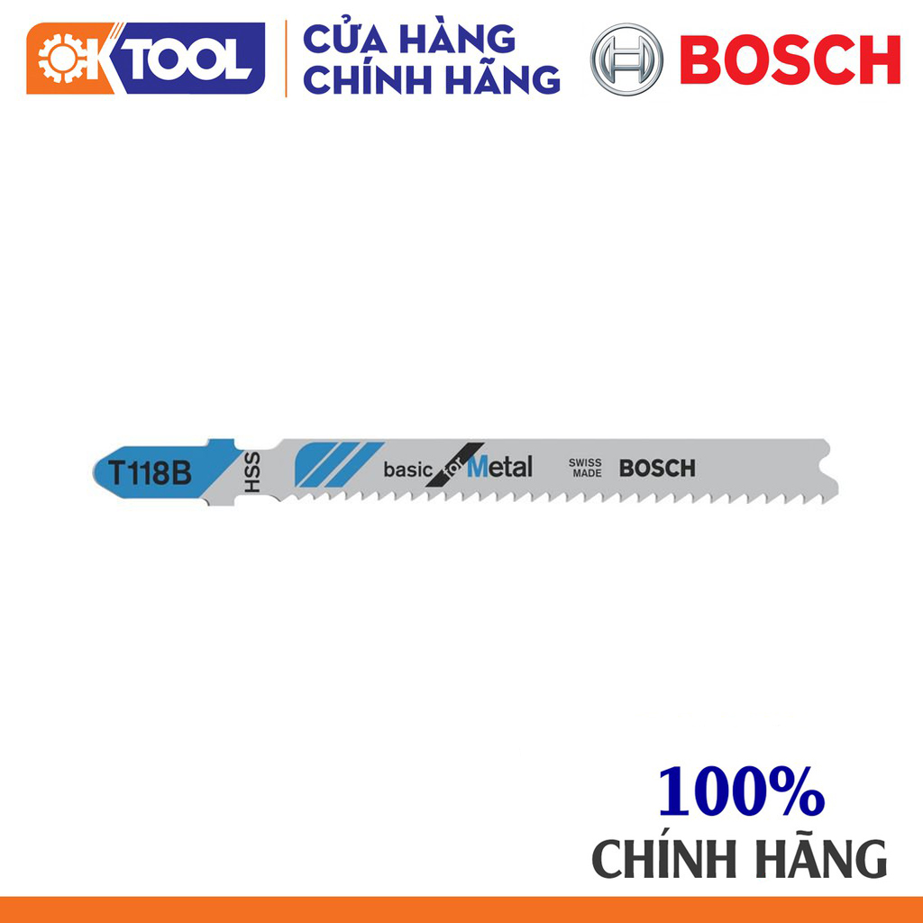 Lưỡi cưa lộng BOSCH T118B - Sắt (bộ 5 lưỡi)