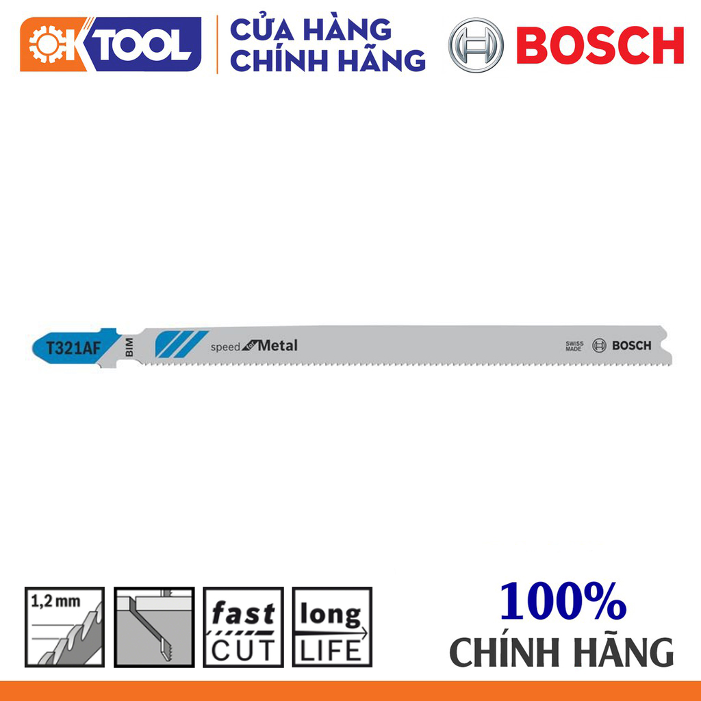 Lưỡi cưa lộng BOSCH T321AF - Sắt (bộ 5 lưỡi)