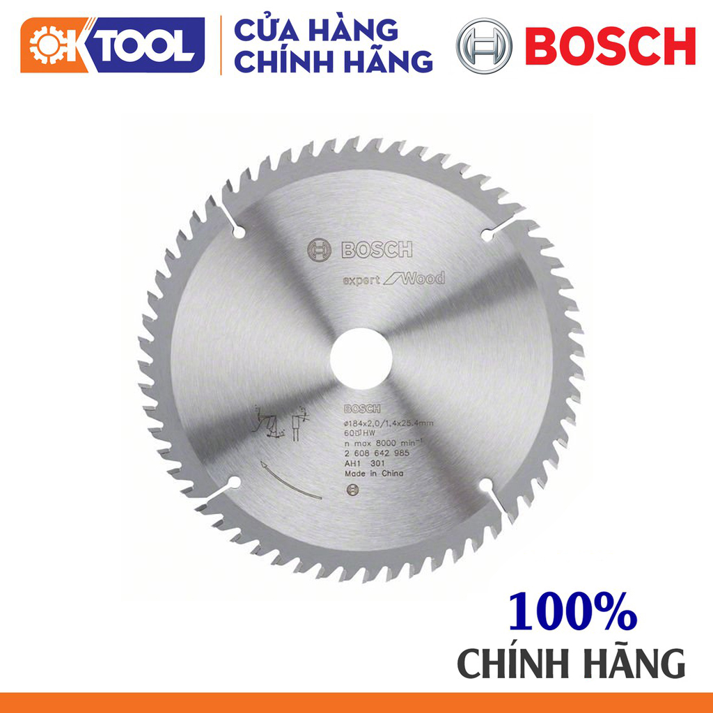 Lưỡi cưa gỗ BOSCH (184X25.4XT40)