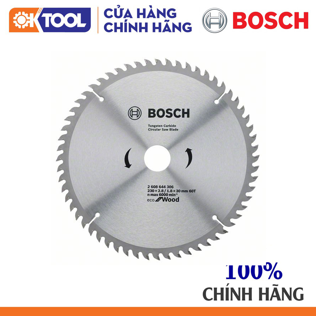 Lưỡi cưa gỗ BOSCH (250X25.4X40T)