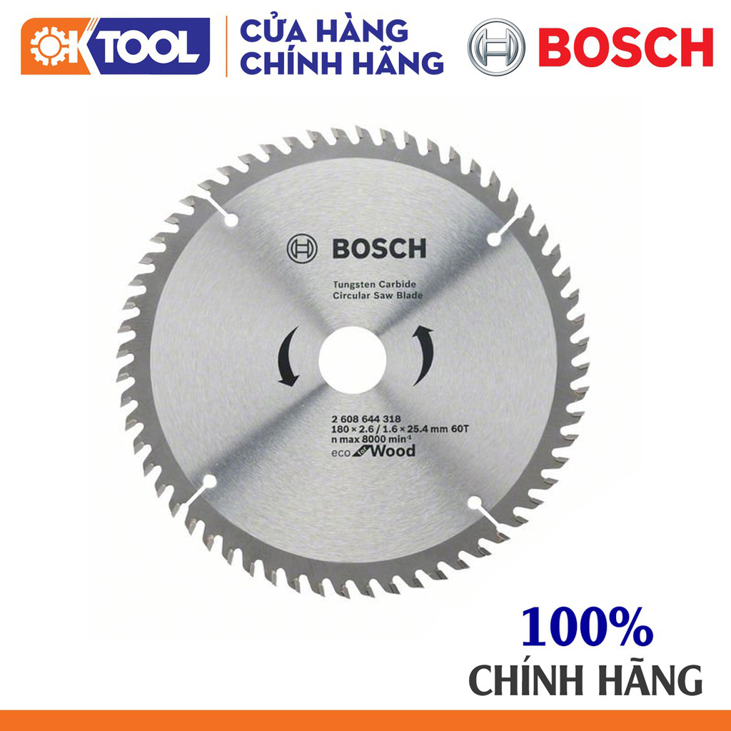 Lưỡi cưa gỗ BOSCH (180X25.4X40T)