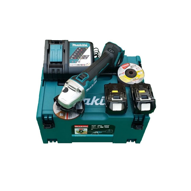 Máy mài MAKITA DGA408RTJ1 - 100MM (18V*2 5.0AH)